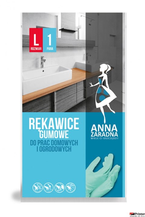 Rękawice gumowe L ANNA ZARADNA R-0769 Rękawice gumowe L ANNA ZARADNA R-0769