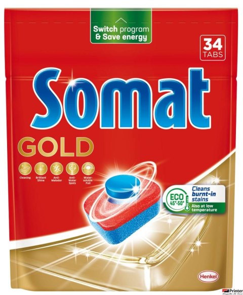 SOMAT Tabletki do zmywarki 34 szt. GOLD 577105 SOMAT Tabletki do zmywarki 34 szt. GOLD 577105