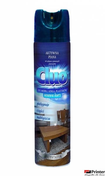 Spray przeciw kurzowi do mebli Antystatyk 300ml CLUO 13096 do kurzu