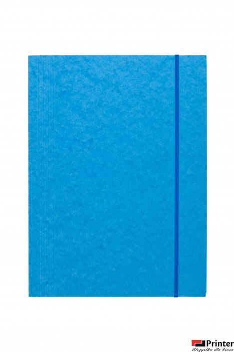 Teczka z gumką prostą DOTTS A4 preszpan jasna niebieska 390g Teczka z gumką prostą DOTTS A4 preszpan jasna niebieska 390g
