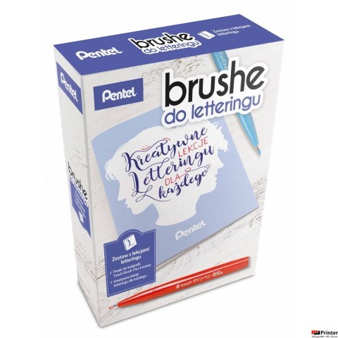 Zestaw do nauki kaligrafii-pisaki brush signpen SES15C-EFGN-L PENTEL Zestaw do nauki kaligrafii-pisaki brush signpen SES15C-EFGN-L PENTEL