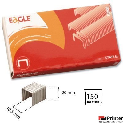 Zszywki 23/20, do 170 kartek, 1000 szt. EAGLE 110-1330 Zszywki 23/20, do 170 kartek, 1000 szt. EAGLE 110-1330