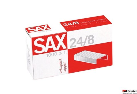 Zszywki SAX 24/8 miedziane, 1000szt. Zszywki SAX 24/8 miedziane, 1000szt.