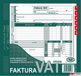 122-2E Faktura VAT brut.2/3 A4 (uproszcz.)MICHALCZYK i PROKOP