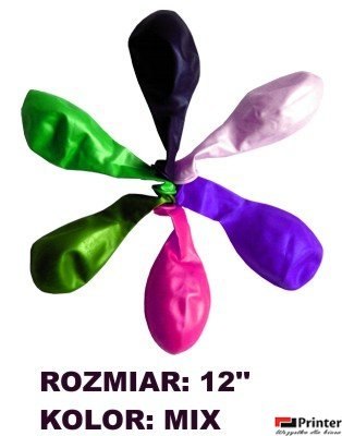 Balony 12 METALLIC, mix kolorów, 100 szt. FIORELLO 170-1684 Balony 12 METALLIC, mix kolorów, 100 szt. FIORELLO 170-1684