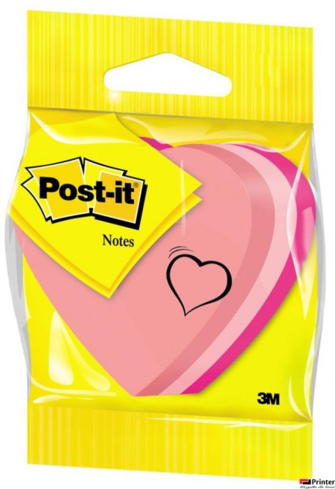 Bloczek 3M POST-IT SERCE neonowe 2007H 225k FT510076563