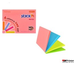 Bloczek STICKN MAGIC PAD 76x101mm neon mix kolorów 21572