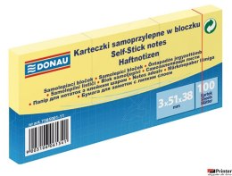 Bloczek samoprzylepne 3szt x 100 karteczek jasnożółte 51*38 7585001/1 DONAU