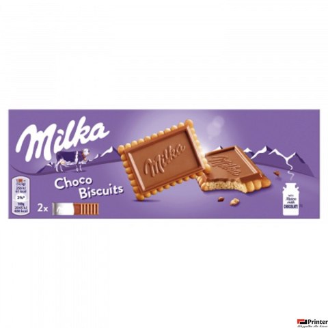 Ciastka MILKA CHOCO BISCUIT herbatniki z czekoladą mleczną z mleka alpejskiego 150g Ciastka MILKA CHOCO BISCUIT herbatniki z czekoladą mleczną z mleka alpejskiego 150g