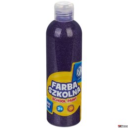 Farba szkolna Astra 250 ml - brokatowa fioletowa, 301217042