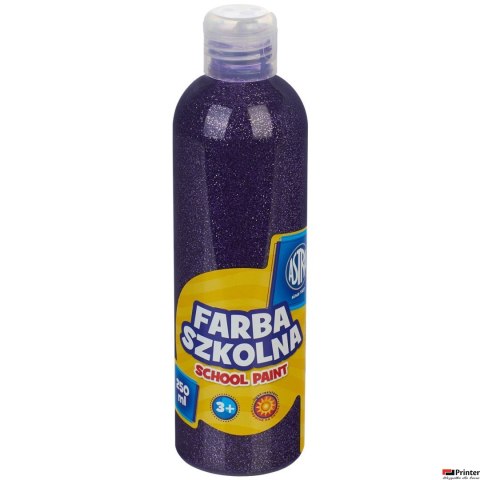 Farba szkolna Astra 250 ml - brokatowa fioletowa, 301217042 Farba szkolna Astra 250 ml - brokatowa fioletowa, 301217042