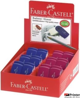 Gumka Sleeve mini czerwono-niebieska FABER CASTELL 182411