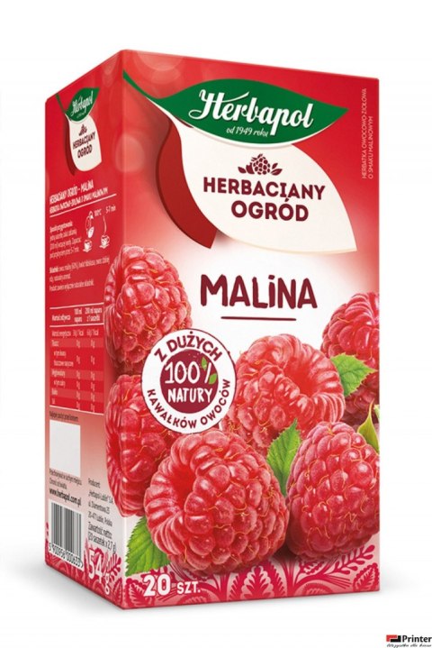 Herbata HERBAPOL HERBACIANY OGRÓD Malina (20 saszetek) Herbata HERBAPOL HERBACIANY OGRÓD Malina (20 saszetek)