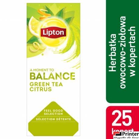 Herbata LIPTON BALANCE Green Tea Citrus (25 kopert fol.)