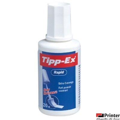 Korektor z pędzelkiem TIPP-EX Rapid 20 ml, 8859913 Korektor z pędzelkiem TIPP-EX Rapid 20 ml, 8859913