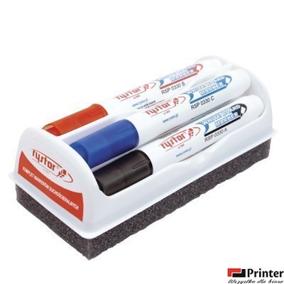 Marker do suchościeralny RYSTOR 4szt. z gąbką 0330 456-220 Marker do suchościeralny RYSTOR 4szt. z gąbką 0330 456-220