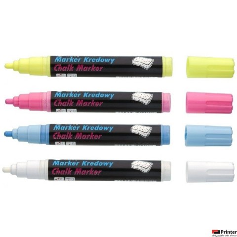 Marker kredowy, końcówka ścięta 15mm, 25g tuszu biały TO-290 TOMA Marker kredowy, końcówka ścięta 15mm, 25g tuszu biały TO-290 TOMA