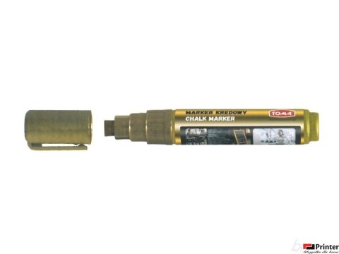Marker kredowy, końcówka ścięta 8mm, 8g tuszu złoty TO-291 Toma Marker kredowy, końcówka ścięta 8mm, 8g tuszu złoty TO-291 Toma