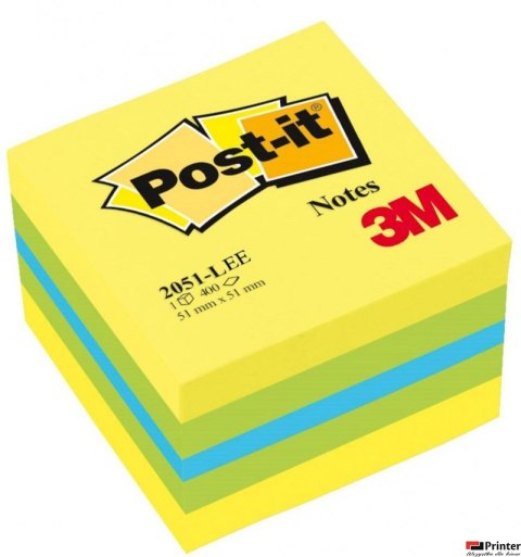 Mini Kostka samoprzylepna POST-IT (2051L), 51x51mm, 1x400 kart., cytrynowa UU009543115 3M Mini Kostka samoprzylepna POST-IT (2051L), 51x51mm, 1x400 kart., cytrynowa UU009543115 3M