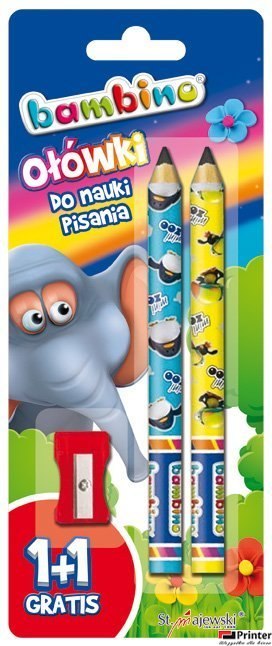 Ołówki do nauki pisania BAMBINO+1+temp.na.blistrze Ołówki do nauki pisania BAMBINO+1+temp.na.blistrze
