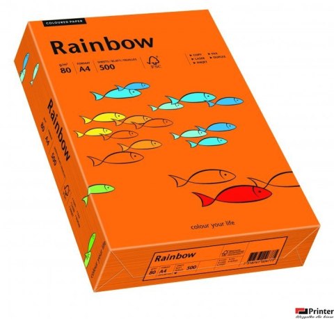 Papier xero kolorowy RAINBOW ciemnopomarańczowy R26 88042453 Papier xero kolorowy RAINBOW ciemnopomarańczowy R26 88042453