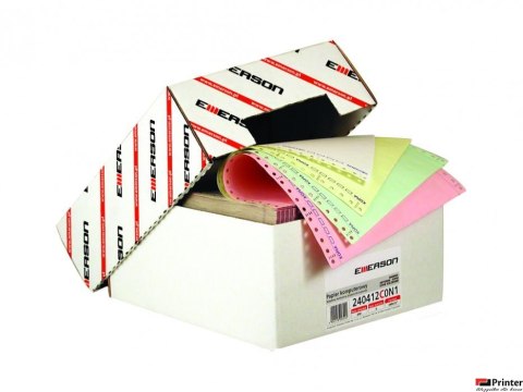 Papier komputerowy/składanka 240x12"x3, 600skł. nadruk 240312C0N1red EMERSON Papier komputerowy/składanka 240x12"x3, 600skł. nadruk 240312C0N1red EMERSON