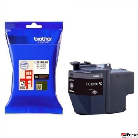 Tusz BROTHER (LC3619XLBK) czarny 3000str Tusz BROTHER (LC3619XLBK) czarny 3000str