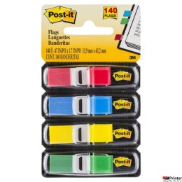 Zakładki indeksujące POST-IT 12x43mm 683-4 4x35szt 3M 70071353570