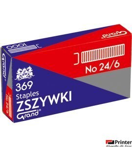 Zszywki 24/6 GRAND 369 10 paczek x 1000sztuk 110-1388 Zszywki 24/6 GRAND 369 10 paczek x 1000sztuk 110-1388