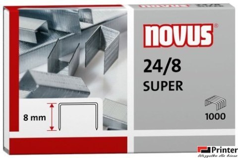 Zszywki NOVUS 24/8 S 1000szt. 040-0038 Zszywki NOVUS 24/8 S 1000szt. 040-0038