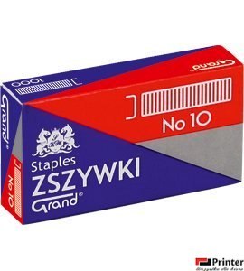 Zszywki nr 10 GRAND 10 paczek x 1000sztuk 110-1389 Zszywki nr 10 GRAND 10 paczek x 1000sztuk 110-1389