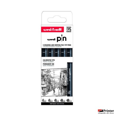 Cienkopis PIN 200, ZESTAW 5 SZT_0,2-1,0 Cienkopis PIN 200, ZESTAW 5 SZT_0,2-1,0