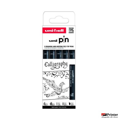 Cienkopis PIN 200, ZESTAW 5 SZT_CALLIGRAPHY Cienkopis PIN 200, ZESTAW 5 SZT_CALLIGRAPHY