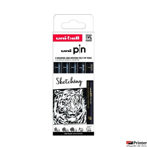 Cienkopis PIN 200, ZESTAW 5 SZT_SKETCHING Cienkopis PIN 200, ZESTAW 5 SZT_SKETCHING