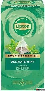 Herbata LIPTON PIRAMID MIĘTA Exclusive Selection 25 kopert