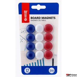 Magnesy MEMOBE do tablic 12szt blister MB20B12 NR MM002-99