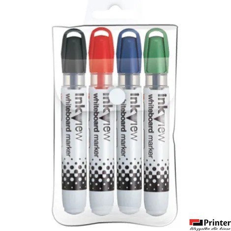 Marker do tablic suchościeralnych UNI PWB-202, zestaw 4 kolory UNPWB202/4C Marker do tablic suchościeralnych UNI PWB-202, zestaw 4 kolory UNPWB202/4C