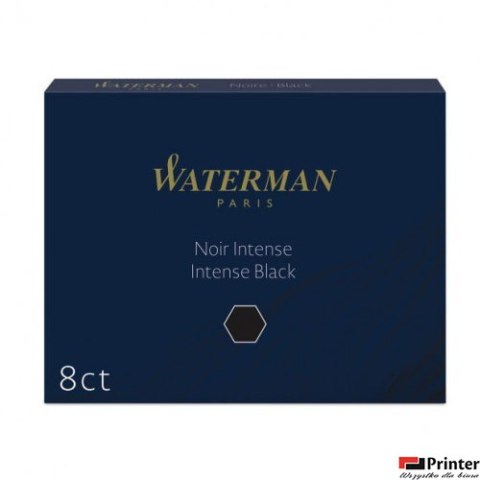 Naboje standard WATERMAN (8szt.) czarny, S0110850 Naboje standard WATERMAN (8szt.) czarny, S0110850