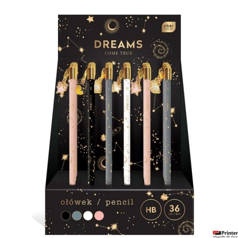 Ołówek z zawieszką HB pencil DREAMS INTERDRUK SALE mix kolorów