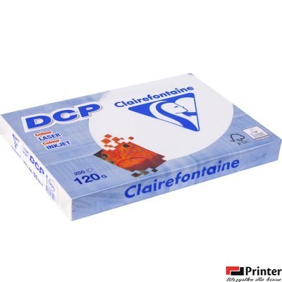 Papier xero satynowy A4/120g DCP biały 1844 250ark Clairefontaine Papier xero satynowy A4/120g DCP biały 1844 250ark Clairefontaine