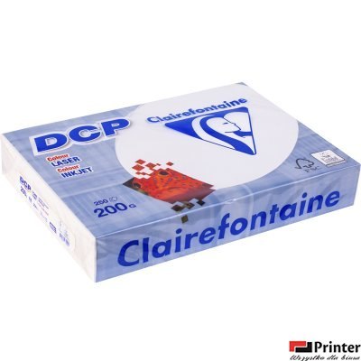 Papier xero satynowy A4/200g DCP biały 1807 250ark Clairefontaine Papier xero satynowy A4/200g DCP biały 1807 250ark Clairefontaine