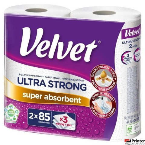 Ręcznik papierowy Ultra Strong (2sz.) VELVET Ręcznik papierowy Ultra Strong (2sz.) VELVET