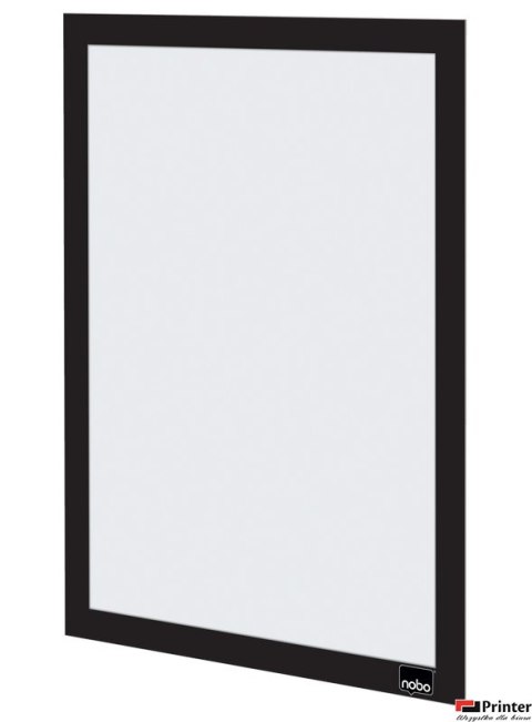 Samoprzylepna, magnetyczna ramka Nobo na plakat (2 szt.), A4, czarna Samoprzylepna, magnetyczna ramka Nobo na plakat (2 szt.), A4, czarna
