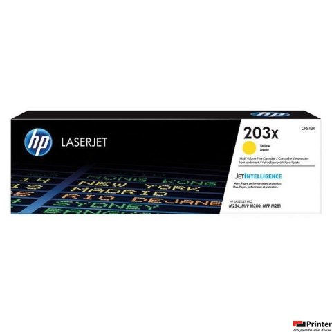 Toner HP 203X (CF542X) żółty 2500str