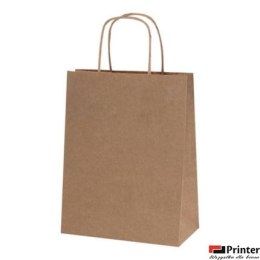 Torba papierowa ECOBAG 305x170x425mm brązowa ekologiczna