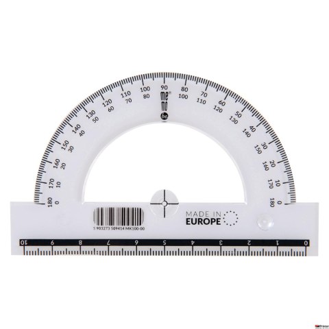 Kątomierz MemoBe by Pratel 10cm 180 stopni MK100-00 Kątomierz MemoBe by Pratel 10cm 180 stopni MK100-00