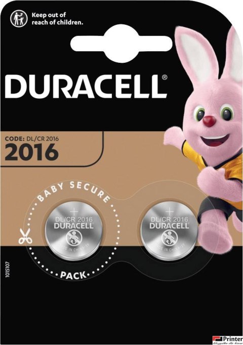 Bateria litowa DL 2016 B2 (2) DURACELL