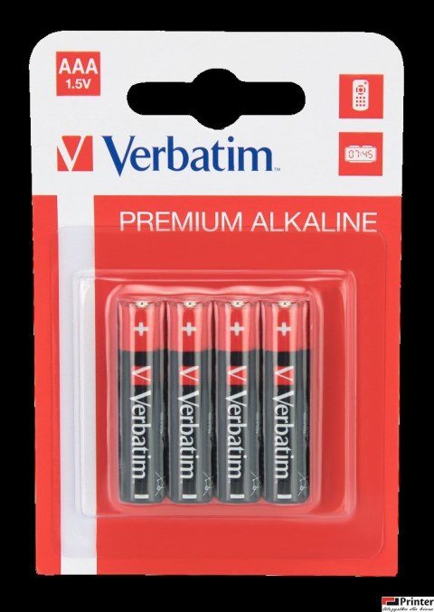 Baterie VERBATIM ALKALICZNE LR03 AAA BLISTER 4szt. 49920