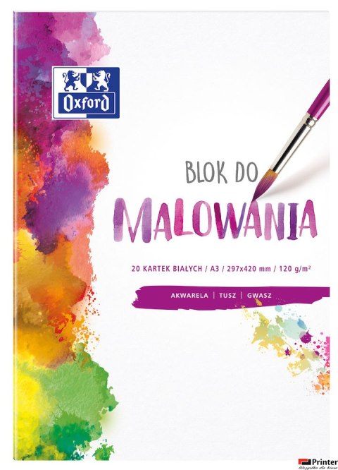 Blok do malowania OXFORD A3 20k 120G biały 400093196