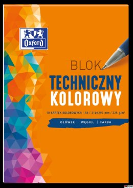 Blok techniczny OXFORD A4 10k 225G kolor 400093230